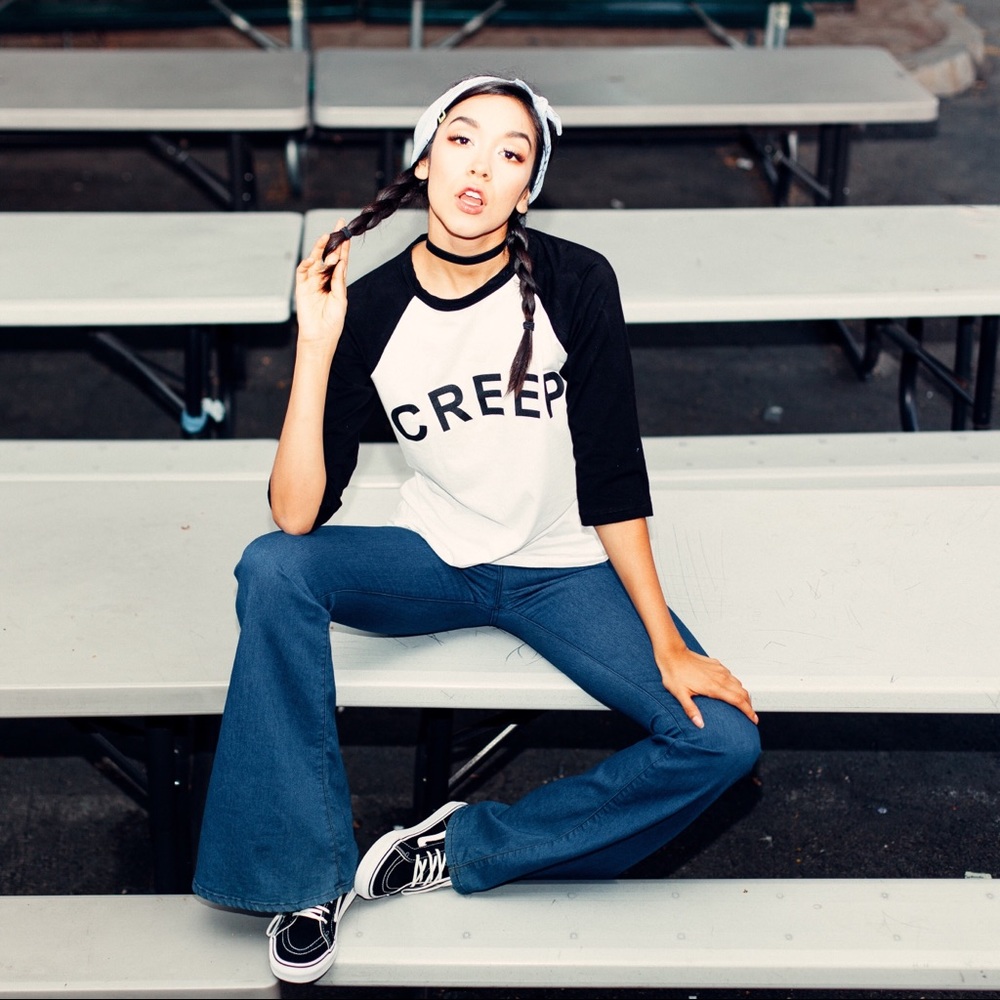I’m A Creep Raglan Tee - Picture 2 of 2
